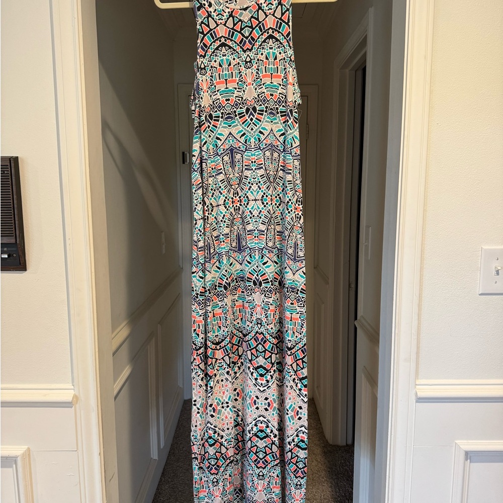 Tart Multicolor Geometric Maxi Dress